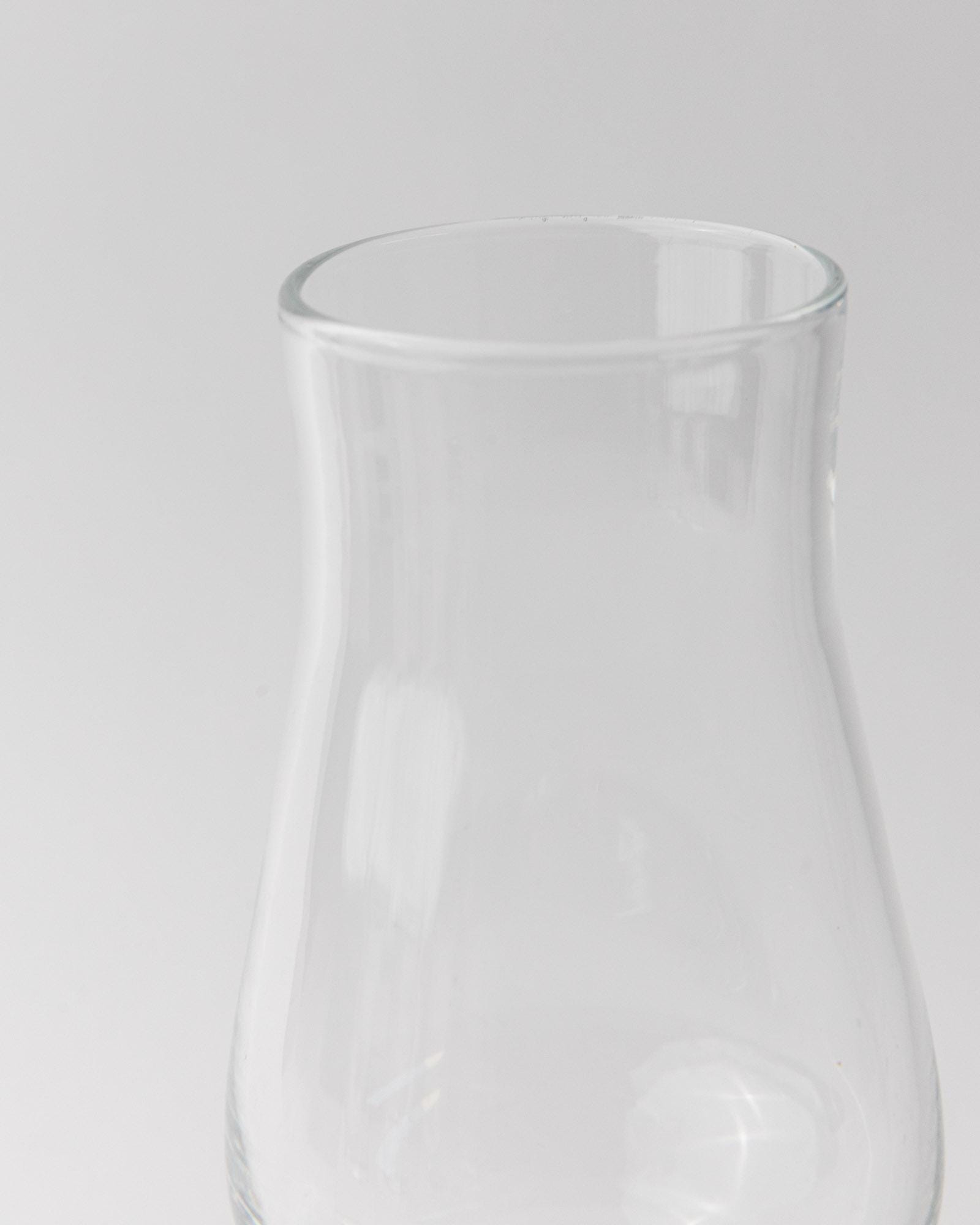 Vintage 1970s Murano Drinking Glasses, Set of 6 with Bubble Stem, Italian Curved Design, Retro Cocktail or Wine Glass, Elegant Gift Idea_Bottega Jacobs