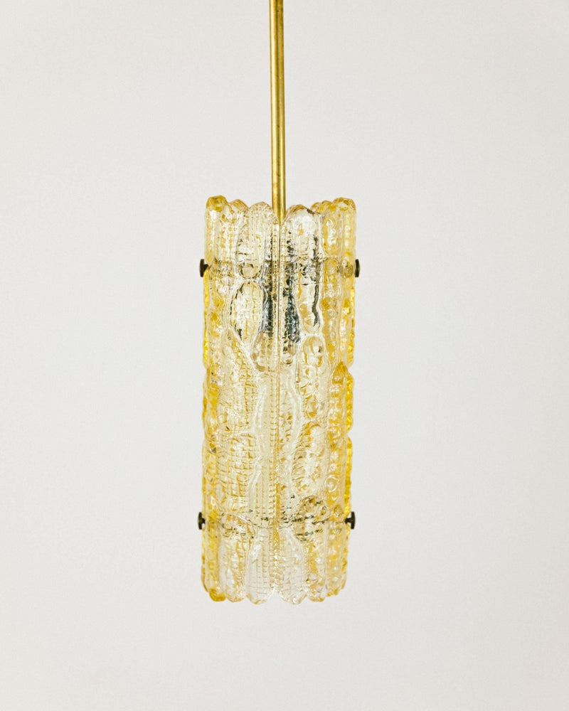 Vintage Ceiling Lamp by Carl Fagerlund for Orrefors - Gold Cast Glass, Warm Light, Glass Texture - 1960s - Timeless Design, Gift Idea_Bottega Jacobs