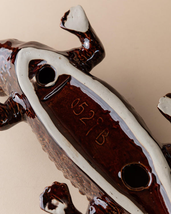 Vintage Ceramic Crocodile Sculpture - Multicolored Glaze, by Coccodrillo Italy 1960s - Very Decorative, Collector's Item, Gift Idea_Bottega Jacobs