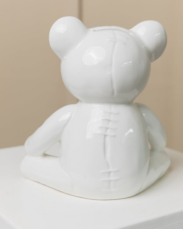 Vintage Ceramic Money Box in Teddy bear shape – Colorful with polka dots – gift idea for children – Decorative retro piece Italy 80s - Bottega Jacobs