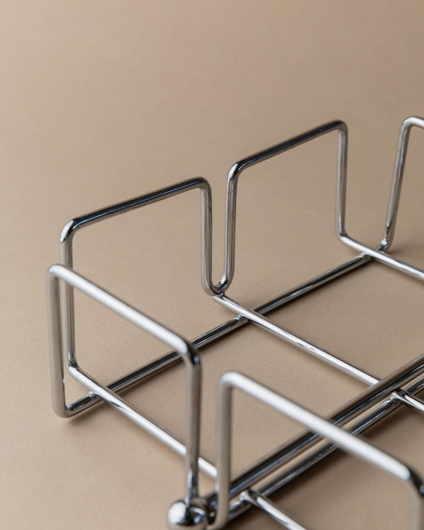 Vintage Chrome Napkin Holder - Sleek Timeless Design - Space Age Italy 1980s - Elegant Table Decoration, unique Gift Idea_Bottega Jacobs