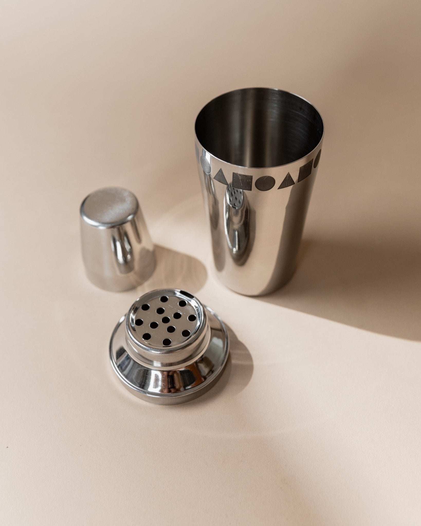 Vintage Cocktail Mixer Stainless Steel - Timeless Geometric Decor, Dishwasher Safe - Italy 1980s - Gift Idea Retro, Elegant Table Decoration_Bottega Jacobs