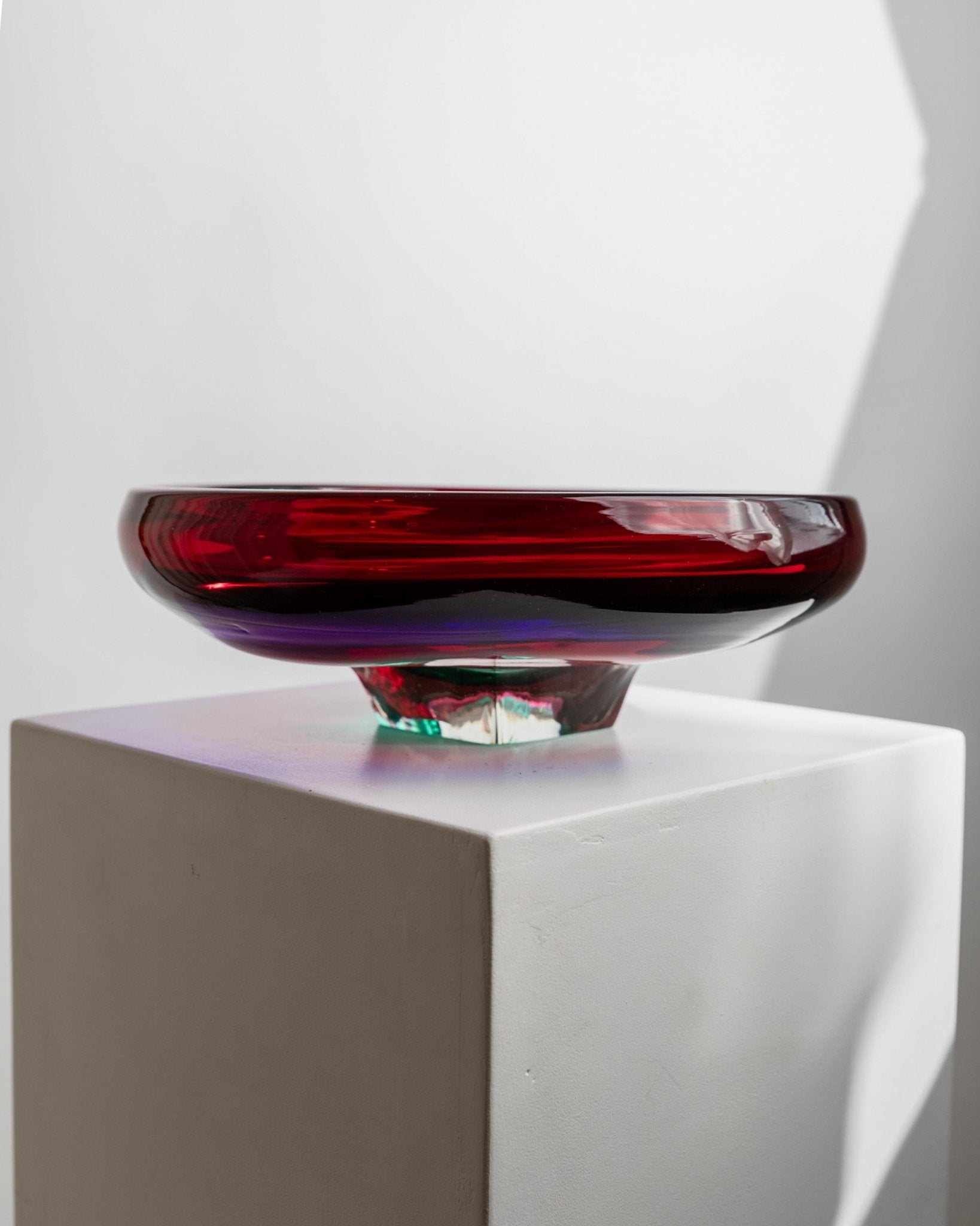 Vintage Fulvio Bianconi Murano Glass Bowl for Gino Mazzega - Large Colorful Glassware Art - Italy 1960s - Noble Table Decoration, Gift Idea_Bottega Jacobs