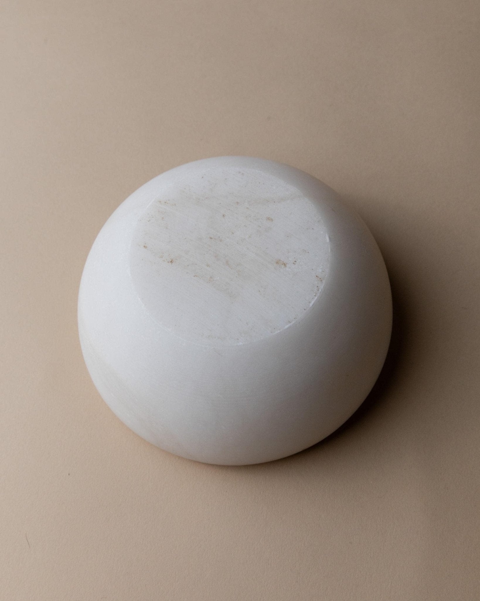 Vintage Marble Mortar and Pestle - White Stone with structure - Mid Century Design Italy 1980s - Kitchen Accessory, Retro Gift Idea_Bottega Jacobs