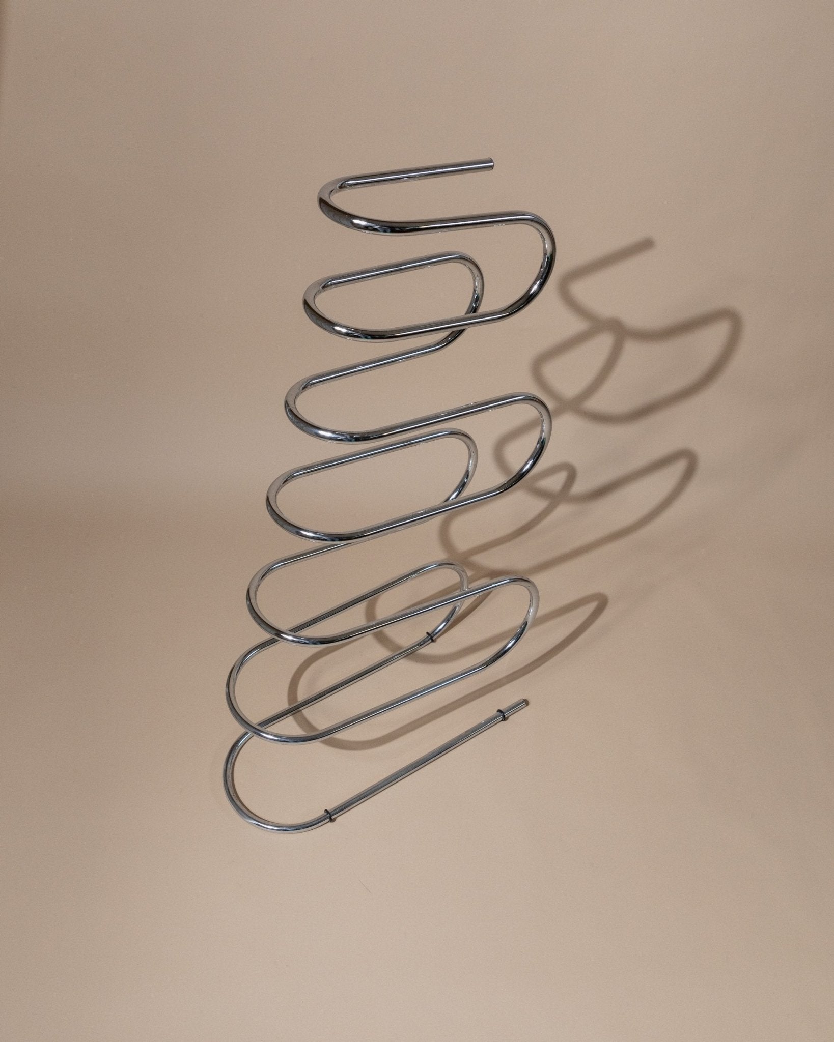 Vintage Metal Towel Rack, Clothes Rack - Space Age Design 1980s - Decorative Storage Clothes, Bathroom or Wardrobe, Retro Gift - Bottega Jacobs