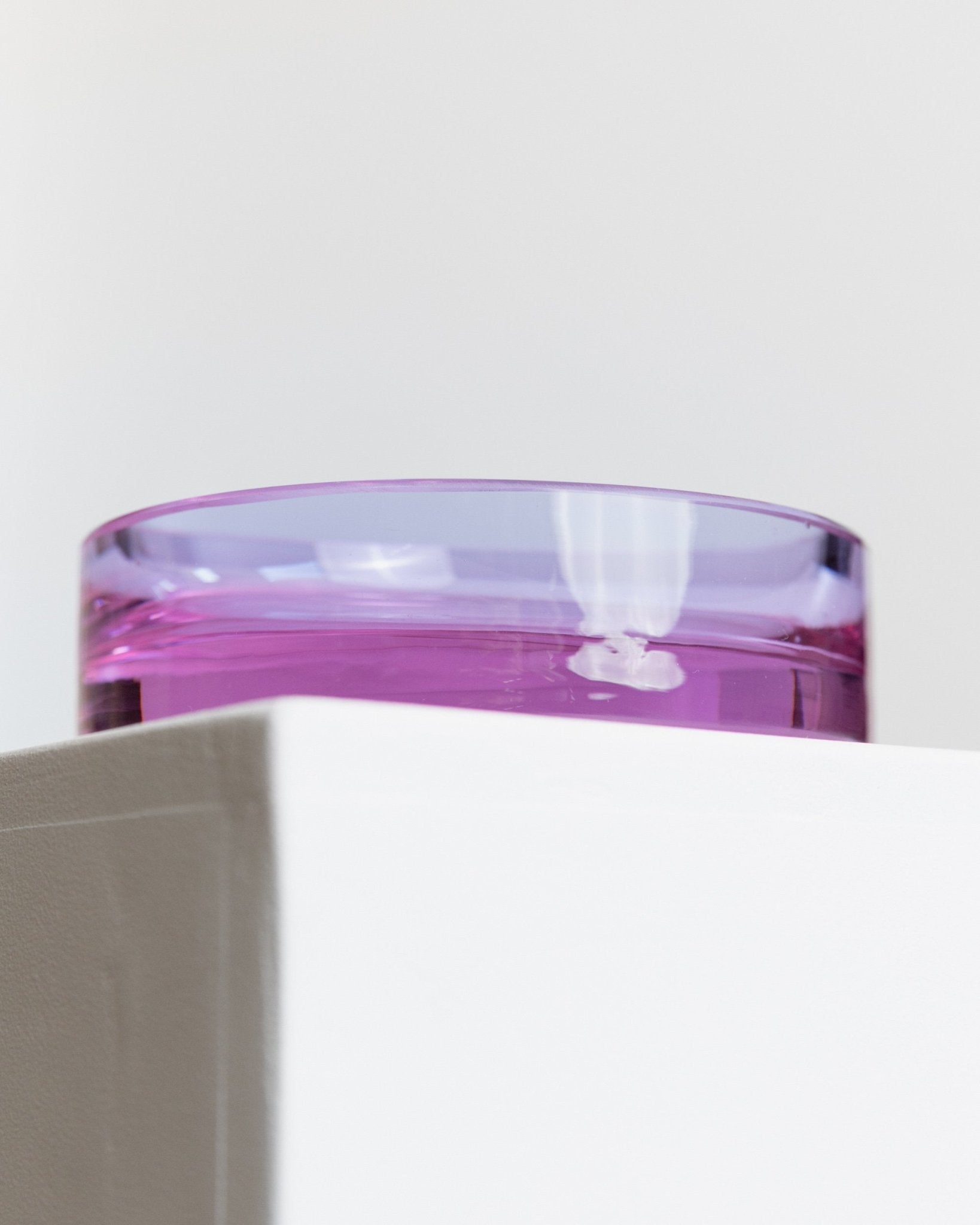 Vintage Murano Glass Ashtray - Purple, Solid, Elegant - Design Italy 1970s - Gift Idea, Retro Decoration, Pop Art - Bottega Jacobs