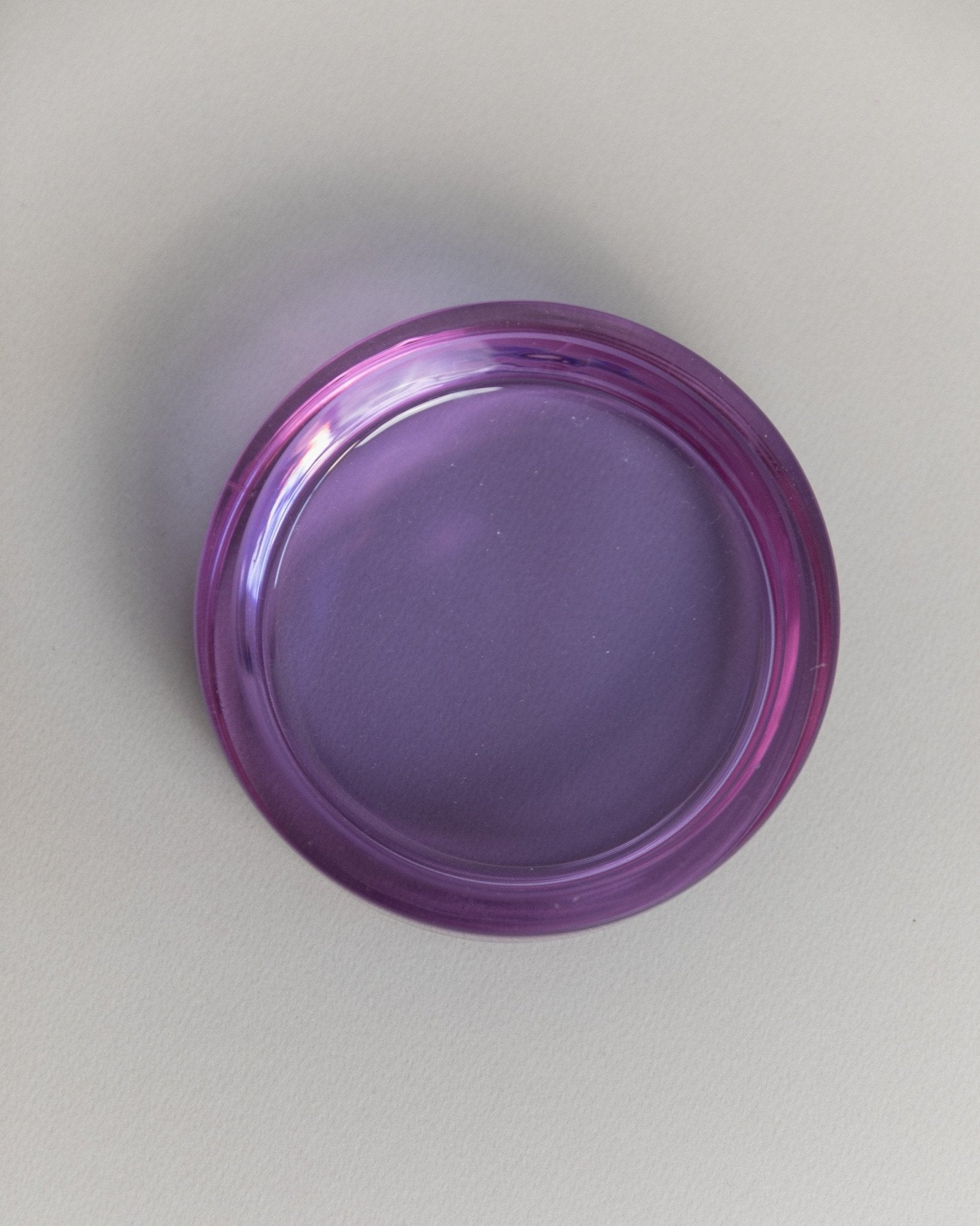 Vintage Murano Glass Ashtray - Purple, Solid, Elegant - Design Italy 1970s - Gift Idea, Retro Decoration, Pop Art - Bottega Jacobs