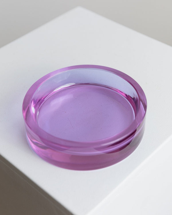 Vintage Murano Glass Ashtray - Purple, Solid, Elegant - Design Italy 1970s - Gift Idea, Retro Decoration, Pop Art - Bottega Jacobs