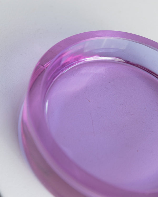Vintage Murano Glass Ashtray - Purple, Solid, Elegant - Design Italy 1970s - Gift Idea, Retro Decoration, Pop Art - Bottega Jacobs