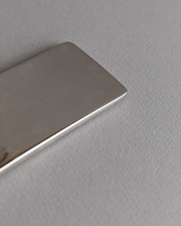 Vintage silver - plated bottle opener - timeless, simple - Space Age Design Italy 1970s - elegant gift idea, retro table decoration - Bottega Jacobs