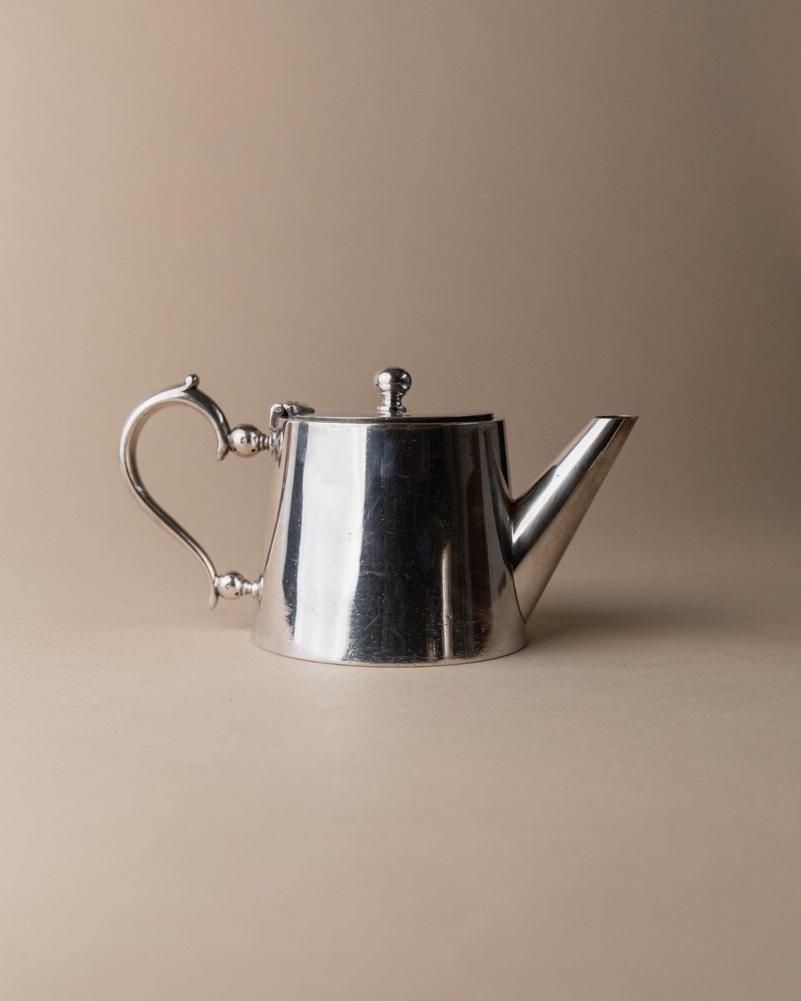 Vintage Silver - Plated Teapot with Tea Strainer - by Christofle Paris for Little Palace Hotel - France 1930s - Antique Hotel Silver, Gift_Bottega Jacobs