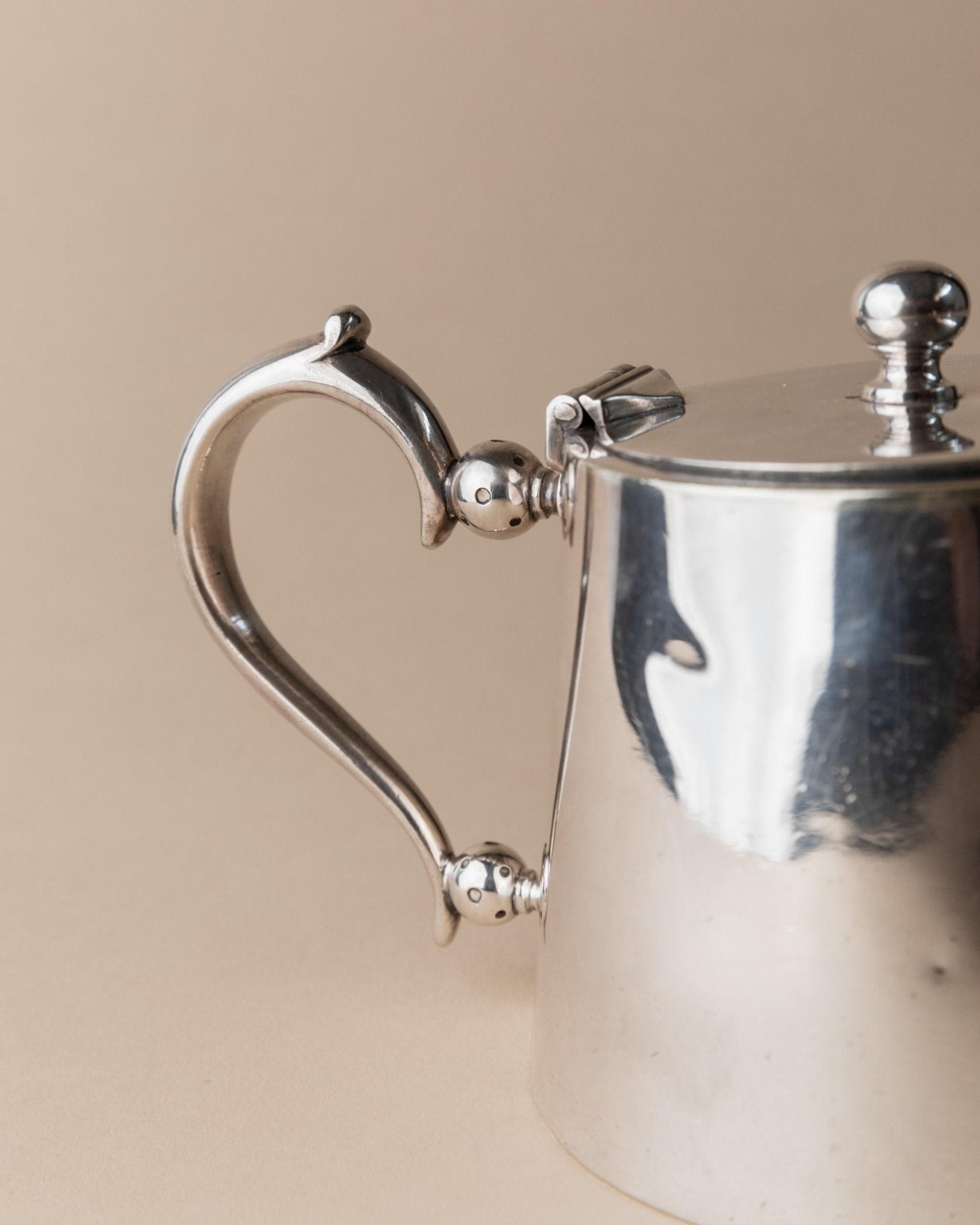 Vintage Silver - Plated Teapot with Tea Strainer - by Christofle Paris for Little Palace Hotel - France 1930s - Antique Hotel Silver, Gift_Bottega Jacobs