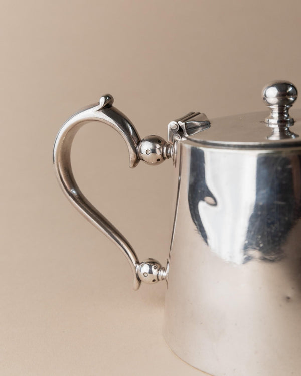 Vintage Silver - Plated Teapot with Tea Strainer - by Christofle Paris for Little Palace Hotel - France 1930s - Antique Hotel Silver, Gift_Bottega Jacobs