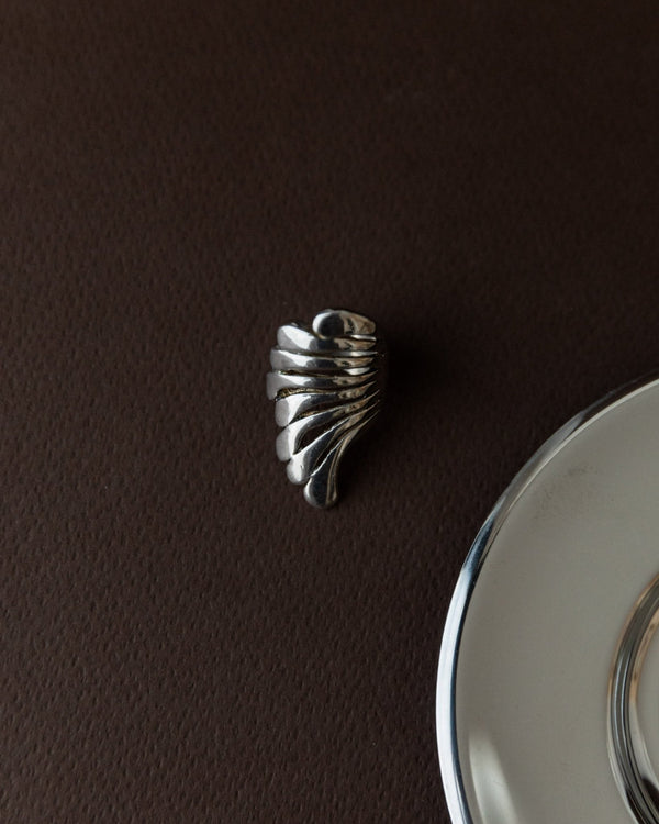 Vintage statement ring wings - sterling silver, timeless design Italy 1970s - retro jewelry, elegant gift idea for her - Bottega Jacobs
