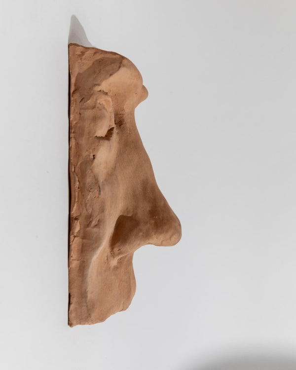 Vintage Terracotta Sculpture of Face - Wall Relief Handmade Face Motif, Italy 1960s - Very Decorative, Collector's Item, Unique Gift Idea_Bottega Jacobs