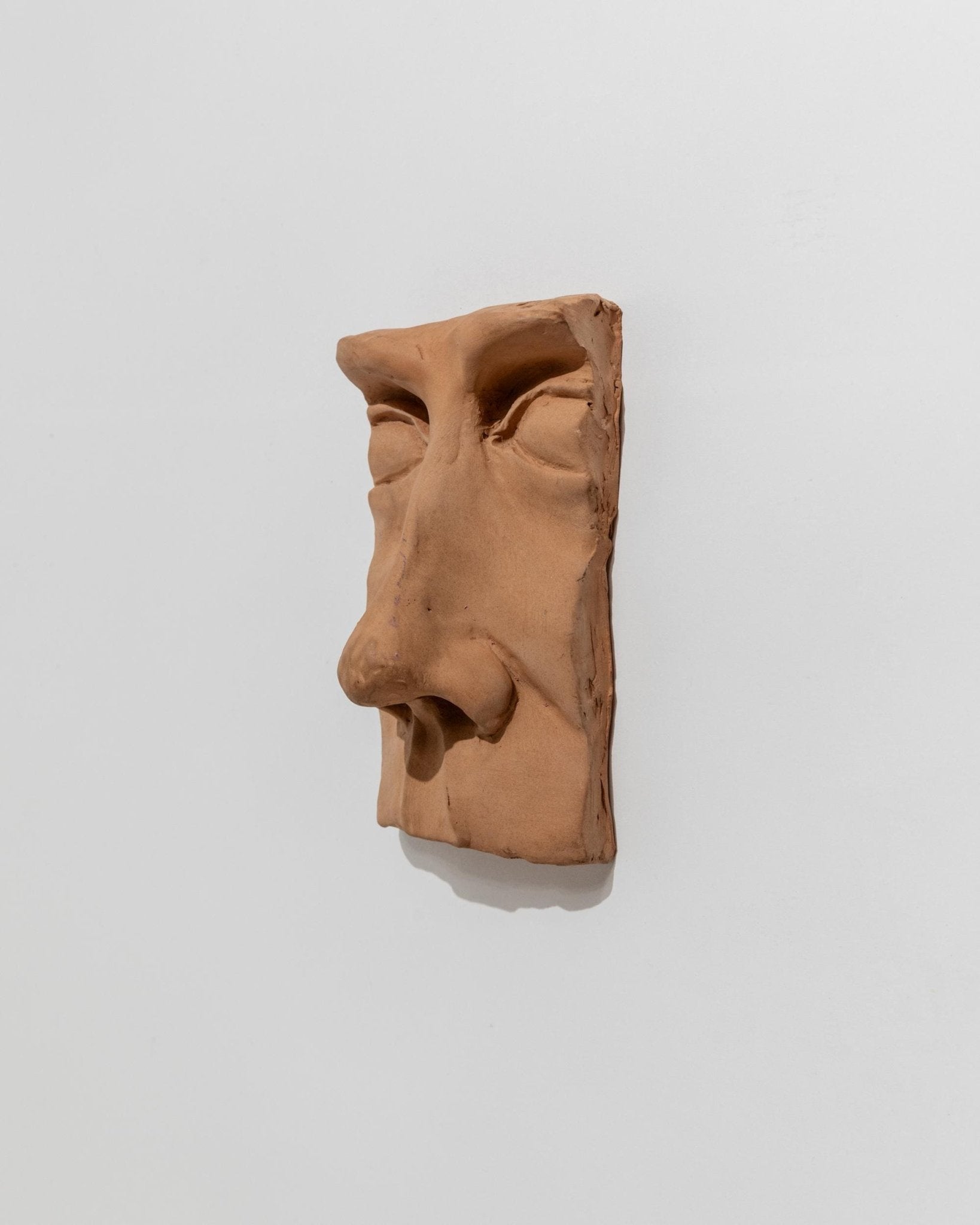 Vintage Terracotta Sculpture of Face - Wall Relief Handmade Face Motif, Italy 1960s - Very Decorative, Collector's Item, Unique Gift Idea_Bottega Jacobs