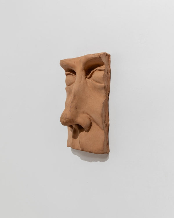 Vintage Terracotta Sculpture of Face - Wall Relief Handmade Face Motif, Italy 1960s - Very Decorative, Collector's Item, Unique Gift Idea_Bottega Jacobs