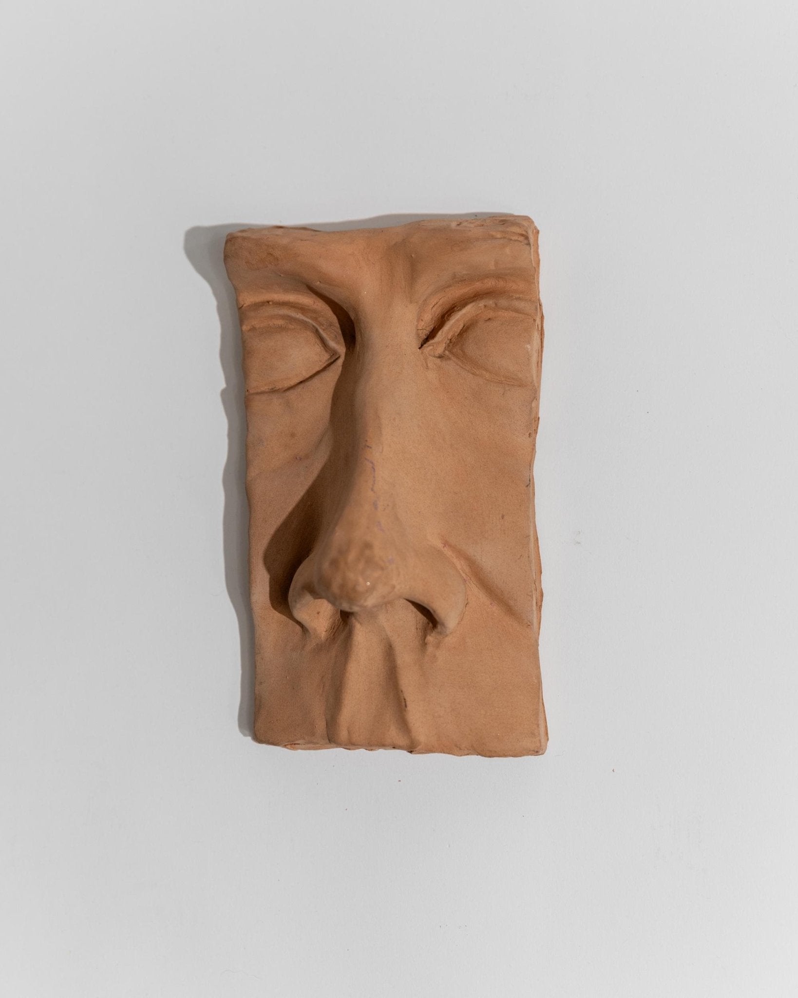 Vintage Terracotta Sculpture of Face - Wall Relief Handmade Face Motif, Italy 1960s - Very Decorative, Collector's Item, Unique Gift Idea_Bottega Jacobs
