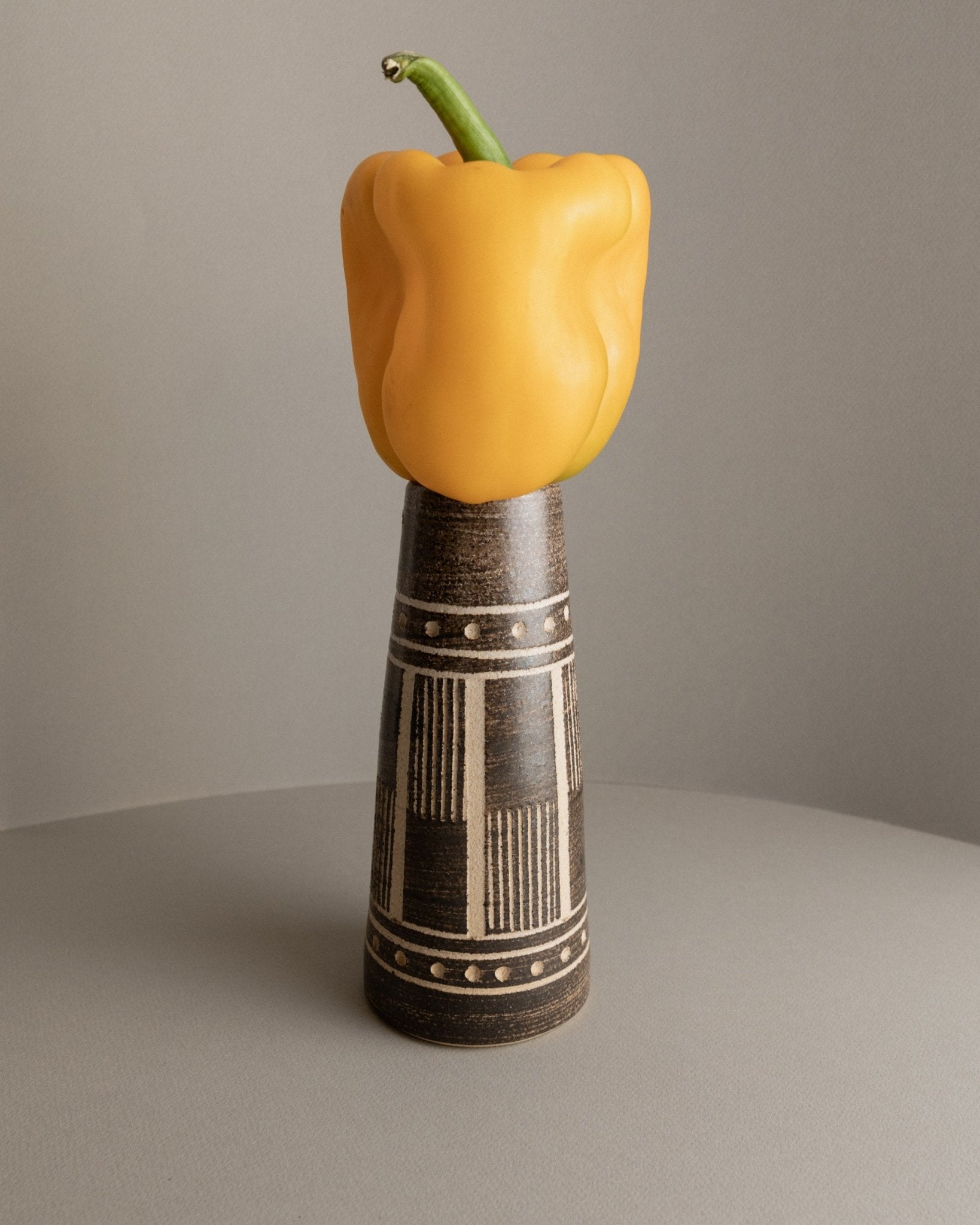 Vintage Vase VEB Coswig - GDR Keramik 1970s_Bottega Jacobs