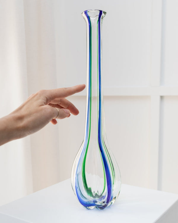 XL - Archimede Seguso Vase (15.3 ") - Glass Made in Italy - McM - 1970s - Bottega Jacobs