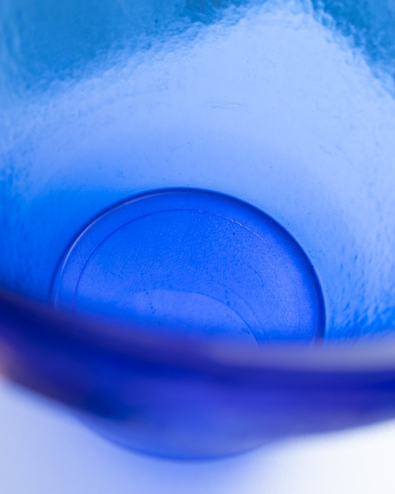 XL Flowerpot made of blue glass - Mid Century Design - Italy - 1970s - Bottega Jacobs