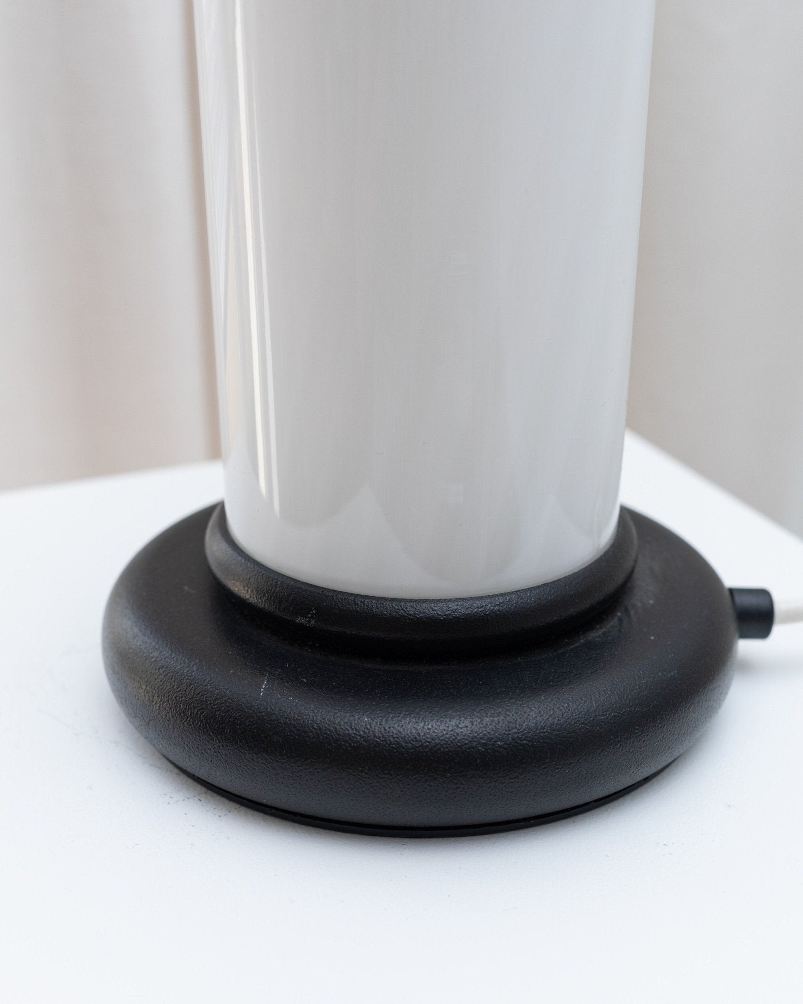 XL Murano table lamp Swirl glass - Memphis handmade in Italy - 1980s - Bottega Jacobs