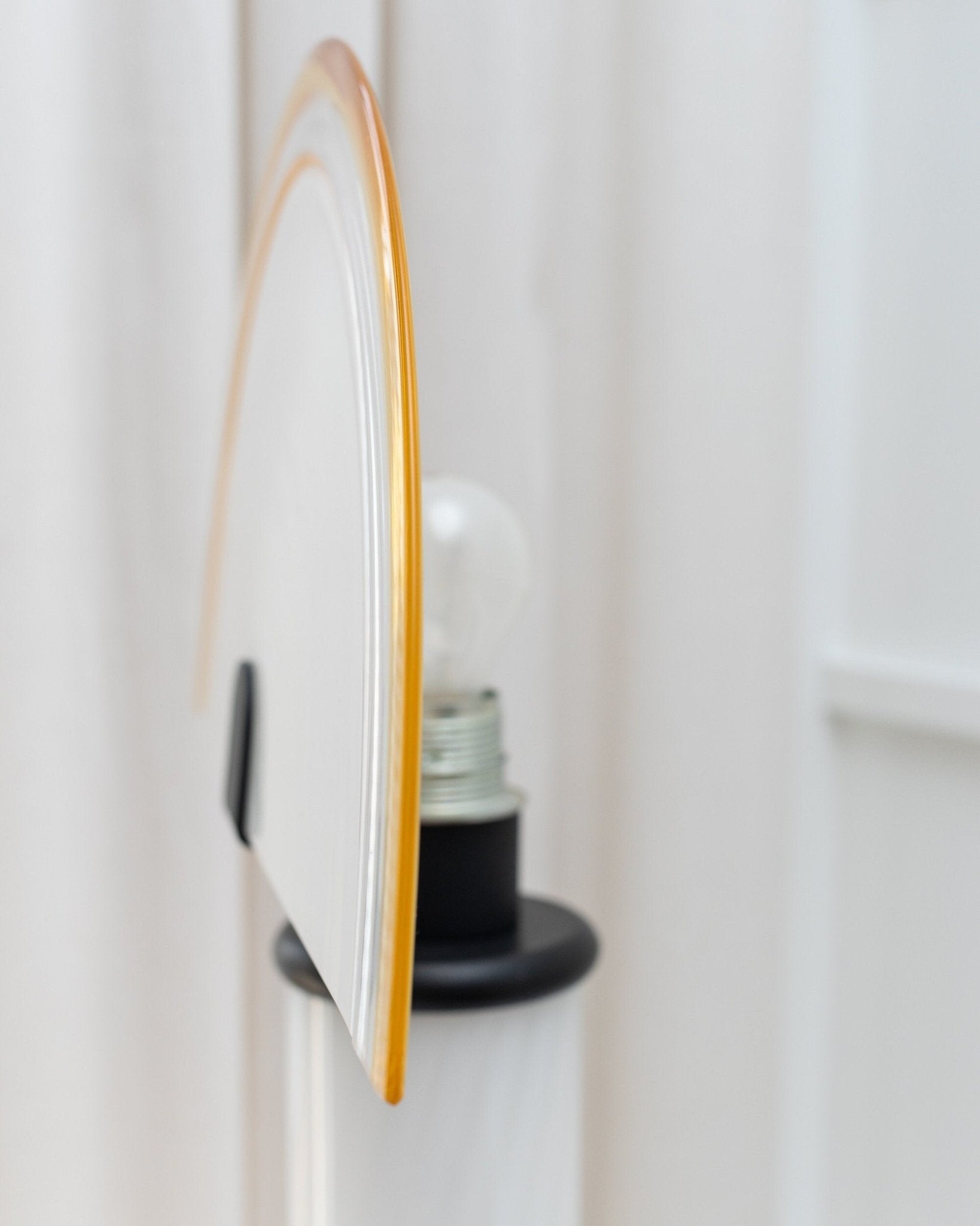 XL Murano table lamp Swirl glass - Memphis handmade in Italy - 1980s - Bottega Jacobs