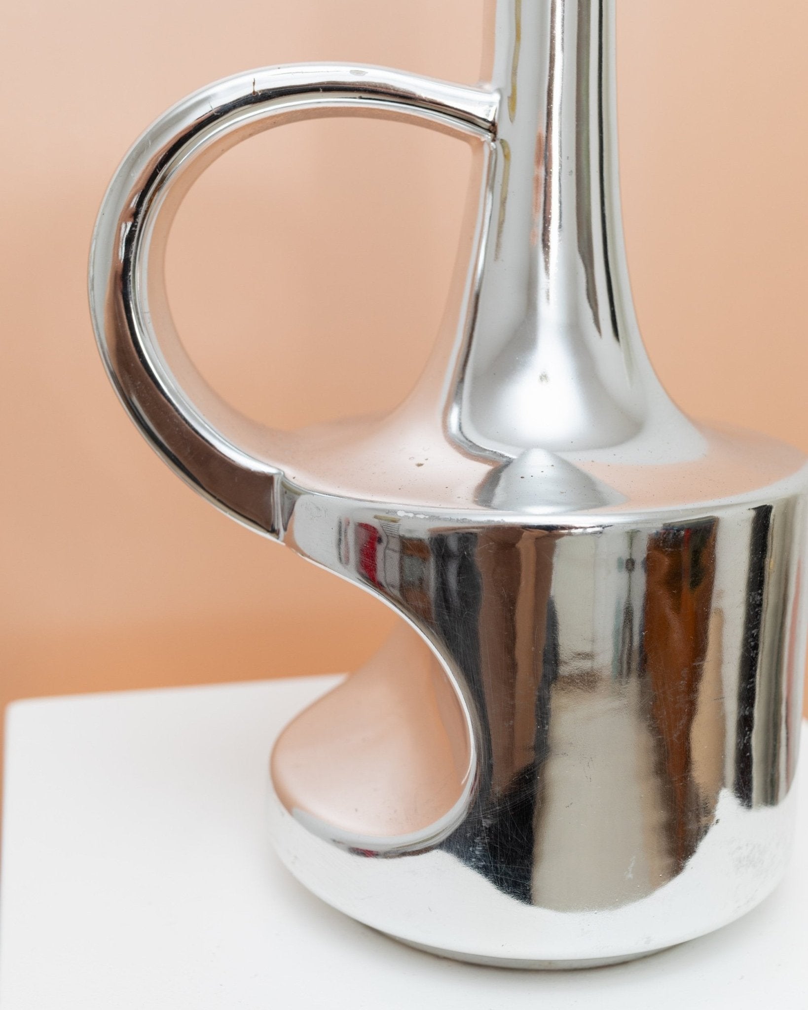 XL vintage Ceramic Vase - Chrome Glaze - SSF Italia - Space Age Design 1970s - Bottega Jacobs