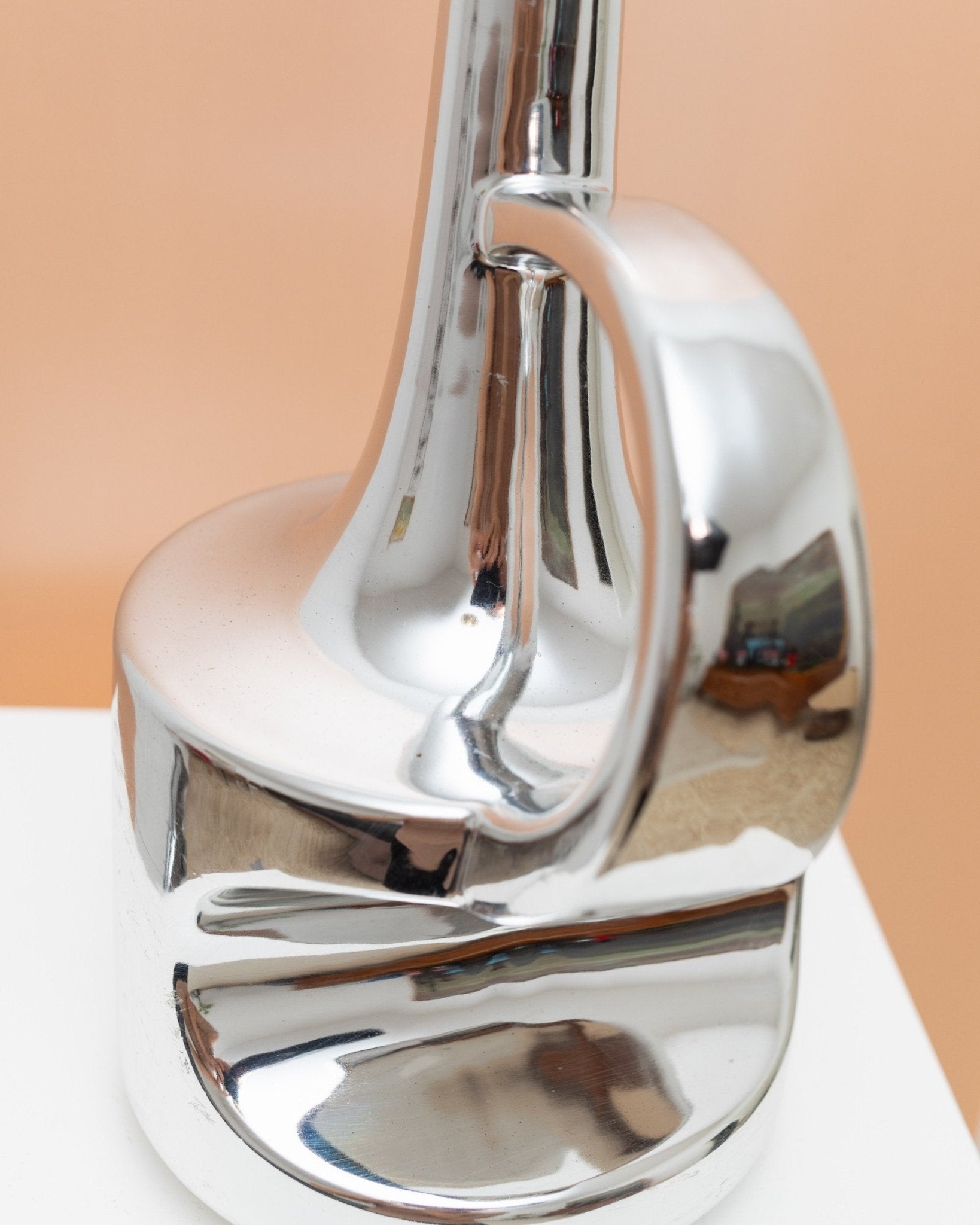 XL vintage Ceramic Vase - Chrome Glaze - SSF Italia - Space Age Design 1970s - Bottega Jacobs