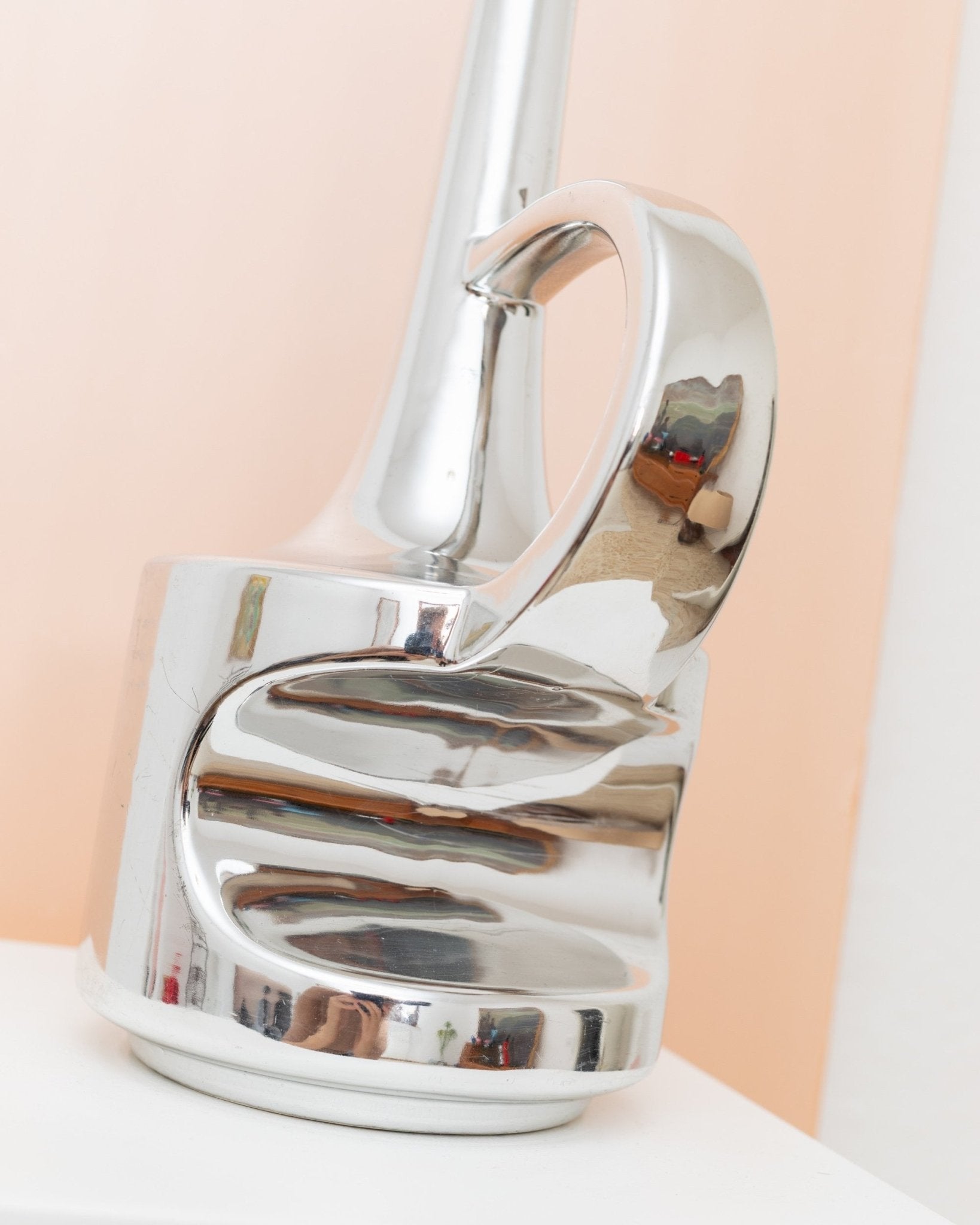 XL vintage Ceramic Vase - Chrome Glaze - SSF Italia - Space Age Design 1970s - Bottega Jacobs