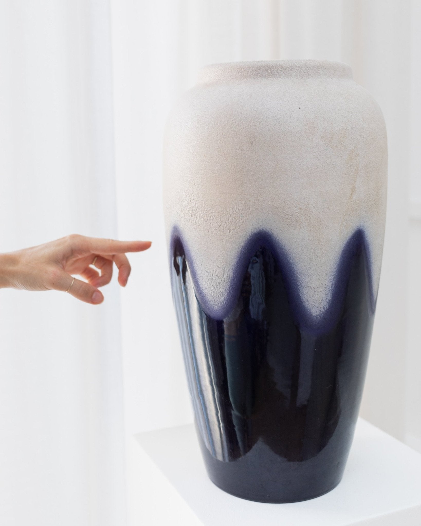 XL Vintage floor standing Vase Model 624 - 45 by Bay Ceramic - McM 1960s - Bottega Jacobs