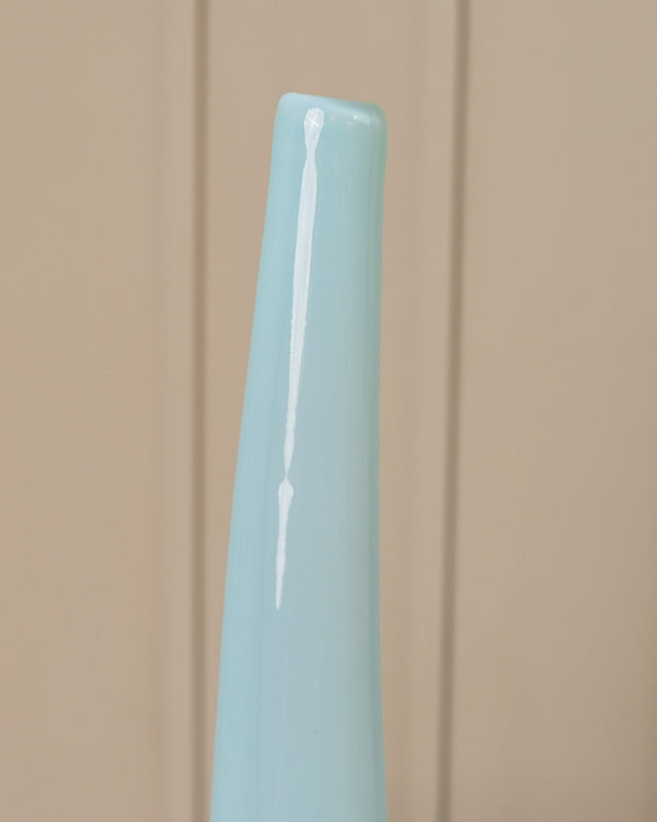 XL Vintage Murano glass vase 70s - by Giusto Toso for Leucos - layered curved glass - Bottega Jacobs