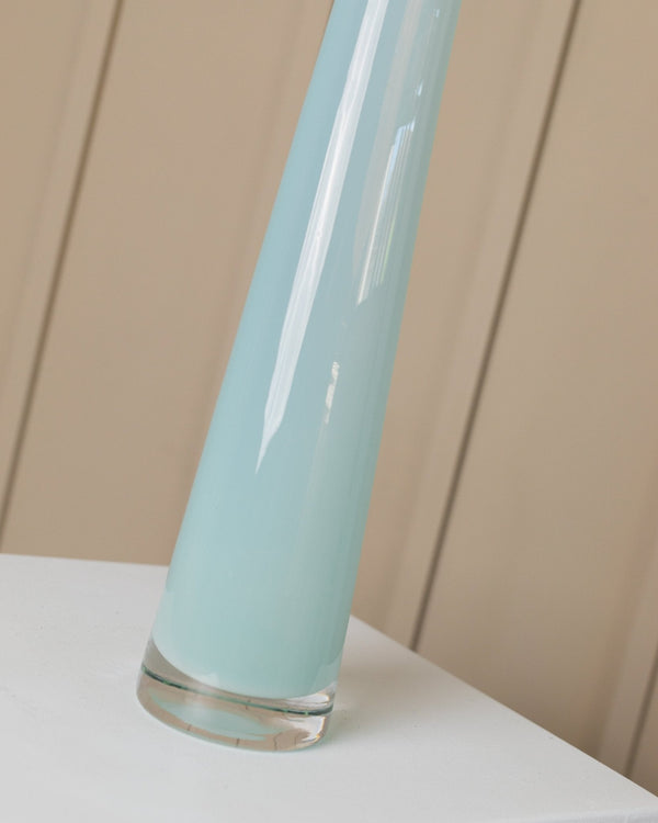 XL Vintage Murano glass vase 70s - by Giusto Toso for Leucos - layered curved glass - Bottega Jacobs