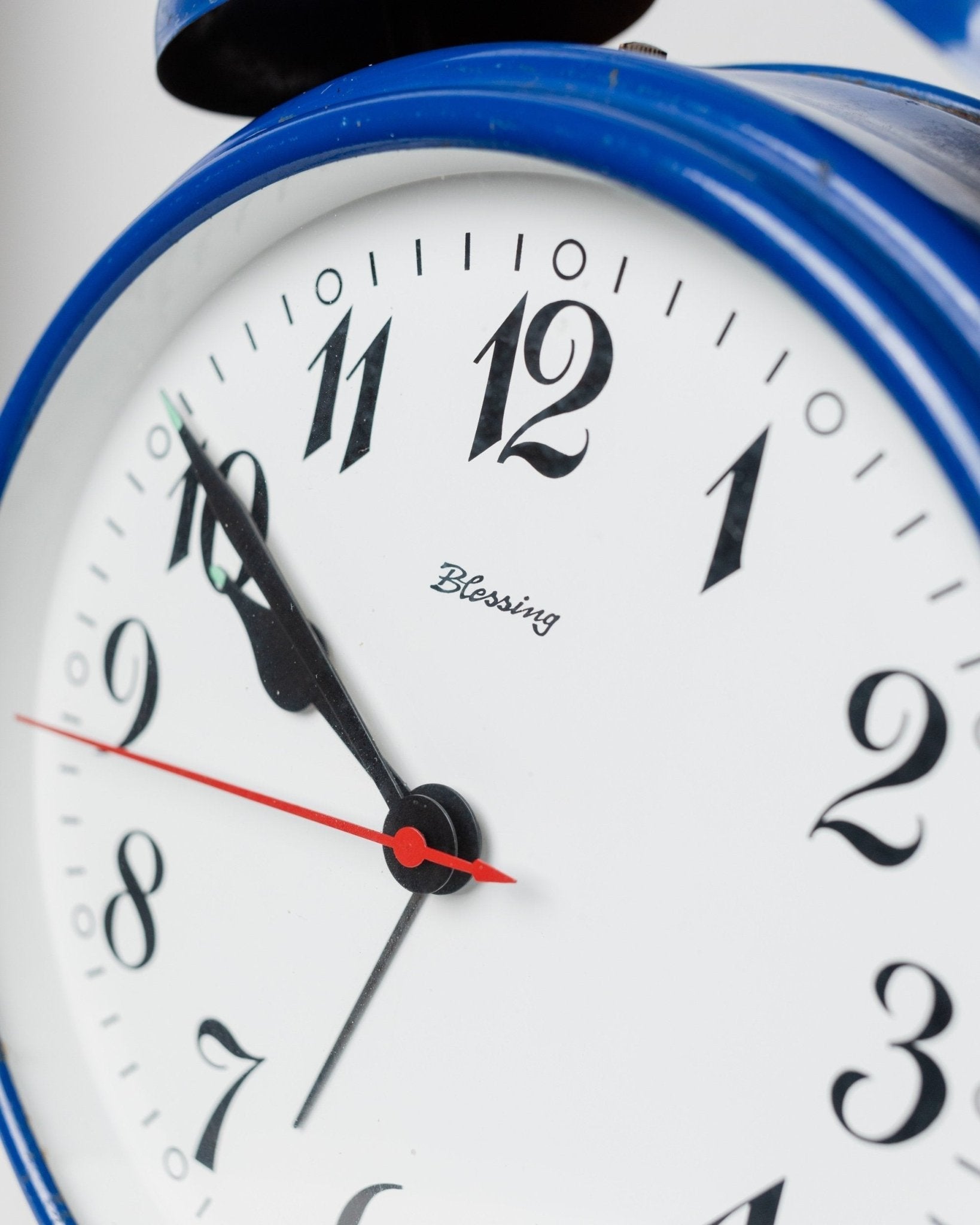 XXL Alarm clock Blessing - blue alarm clock - Postmodern Memphis Style - West Germany 1970s - Bottega Jacobs