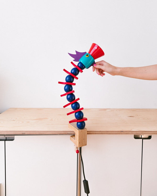 XXL POP Art desk lamp in the postmodern Memphis style of Haba - 80s 90s - Bottega Jacobs